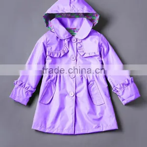 Zm50346b Autumn Kids Clothing Wholesale Pure Color Children Coat thumbnail-4