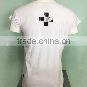 2017 Men T Shirt Short Sleeve With Pattern O Neck OEM Service Bulk Clothing thumbnail-3