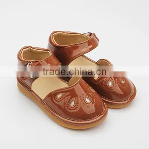 Non-slip Leather Baby Sandals Summer Children Squeaky Shoes thumbnail-5