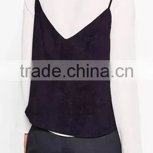Runwaylover EY2358B Ladies 2017 Ladies Two Piece Suits , Women Fashion Blouse And Vests thumbnail-2