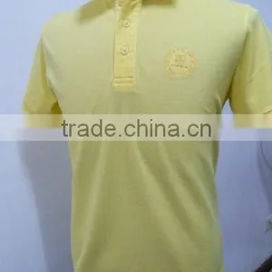 100% Pique Cotton Polo T-Shirt With Custom Made Embroidery Logo thumbnail-1