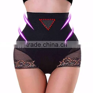 2017 Latest Plus Size Cheap Booty Underwear Panty Butt Lifte High Waist Seamless Panty thumbnail-1