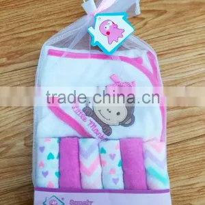 Cute Design Hooded Baby Bath Set thumbnail-3