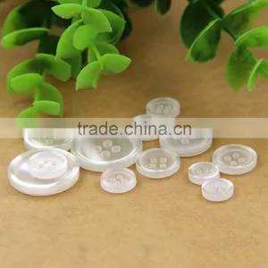 9mm-20mm 4-Holes White Translucent Resinic Resin Button For Shirts thumbnail-5
