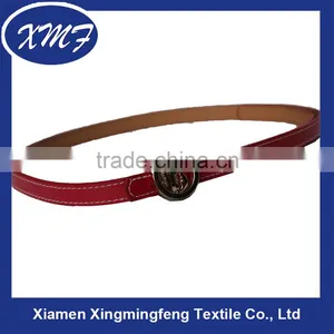 Trend All-match Fashion Manufacturer Red PU Leather Belt for Women thumbnail-2