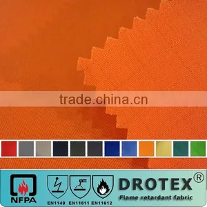 AS/NZS4399 100%Cotton 190GSM High Visible Yellow UV Resistant Fabric thumbnail-1