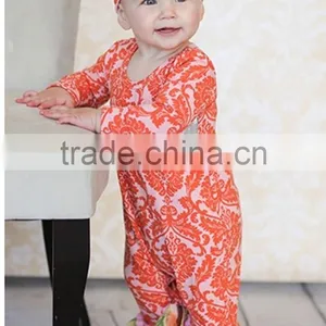 Wholesale 2017 New Style 0-3T Kids Wear Flutter Sleeve Baby Romper thumbnail-6