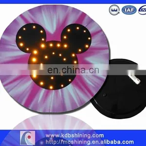 Soft Pvc Material Flashing Led Logo Badge Supplier thumbnail-5