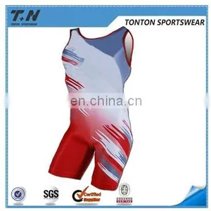 Cheap Custom Sublimation Wrestling Singlet for Sale thumbnail-2