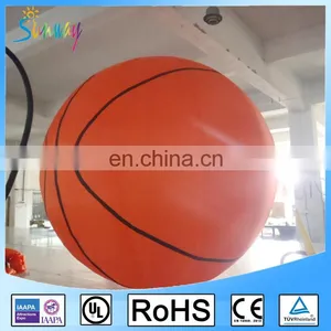 OEM Flying Inflatable Basketball Advertising Balloon 2m Inflatable Basketball Model for Party thumbnail-4