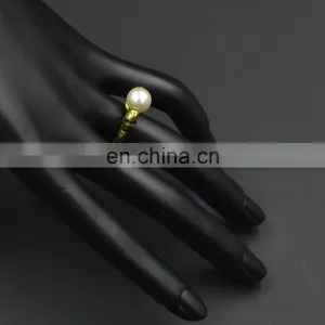 MCR-0010 In Stock Fashion Wedding Wholesale Latest Pearl Ring Designs for Women thumbnail-2