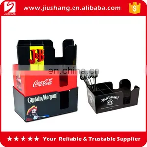 Custom Rectangle ps Plastic Decorative Bar Napkin Holder With Handle thumbnail-1