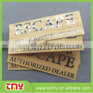 Custom Cheap Embossed Laber Sticker Adhisive Metal Laber Sticker thumbnail-1