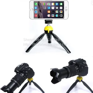 Lightweight Plastic Portable Desktop Selfie Stick Tripod Flexible Camera Phone Mini Tripod for Iphone Dslr Cell Phone thumbnail-1