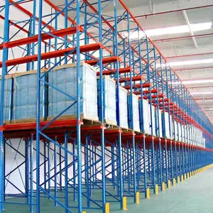 Drive Through Racking System Double Stacked Pallets Drive In Pallet Rack System thumbnail-1