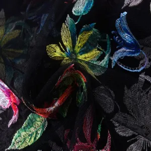 African Mesh New 3d Flower Lace Fabric Embroidery thumbnail-2