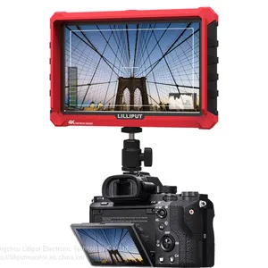 Lilliput Best 7 Inch IPS 4K HDMI On-camera Video Monitor With Red Rubber Case thumbnail-1