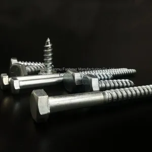 DIN571 M6 M12 Hex Head Wood Screw Fastener thumbnail-2