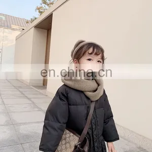 Hot Selling High Quality Kids Down Coats Black Fashion Wholesale Baby Girls Winter Clothes thumbnail-3