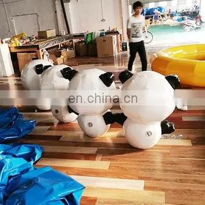 Cute PVC Indoor Advertising Inflatable Small Panda Cartoon Model For Event Evening Party thumbnail-4