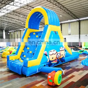 Cheap Outdoor Indoor Mini Inflatable Mouse Slide ,Blow up Fun Yellow Man Slide House on Backyard for Toddler, Kids thumbnail-6