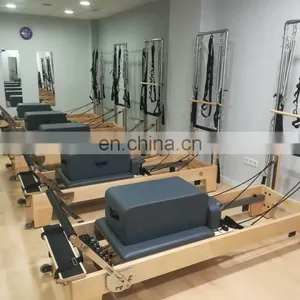 Very Good Quality White Maple Wood Reformer Pilates With Tower Used in Pilates Machine Reformer With Half Trapeze thumbnail-4
