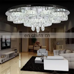 New Product Crystal Home Use Led Ceiling Lamp for Living Room thumbnail-2