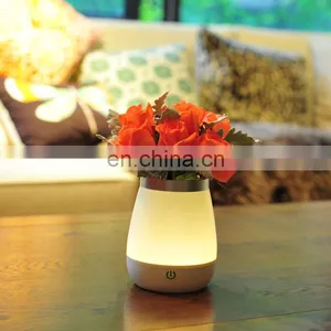 Creative Table Lamp LED Energy-saving Touch Switch Flower Pot Lamp thumbnail-4