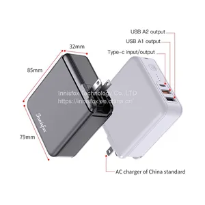 Innisfox 9600mAh Quick Wall Charger 3.0 High Capacity 9600Mah Power Bank With AC Charger and Foldable Plug thumbnail-3