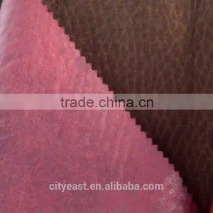 Print and Bronzed Suede Fabric Bonded With Single Velvet for Sofa thumbnail-4