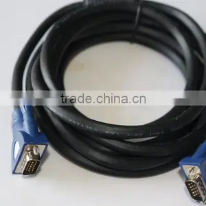 Color Blue VGA to VGA Cable Used for Computer thumbnail-1