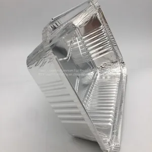 1000ml Rectangular Aluminium Foil Pan Takeaway Food Box thumbnail-3
