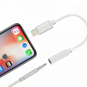 8 Pin Connector Male to 3.5mm Jack Female Headphone Audio Adapter Converter for IPhone 7 thumbnail-1