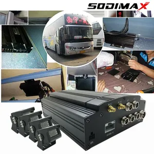 Sodimax Alta Calidad 4CH HDD 1080P FULL HD DVR Móvil Para Logística de Camiones y Autobuses thumbnail-1