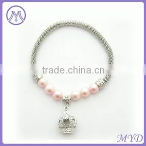 Customized Crown Pearl Pet Pendant Necklace for Dog Cat thumbnail-1