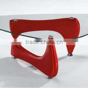 Hot Sale Colorful Base ABS+Glass Top Coffee Table Quality Choice thumbnail-1