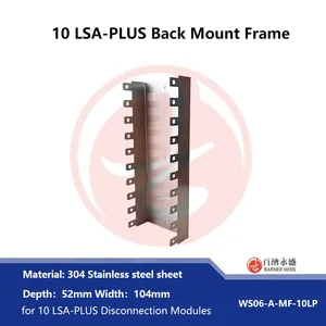304# Stainless Steel Back Mount Frame for 10 LSA-PLUS Disconnection Modules WS06-A-MF-100 thumbnail-3