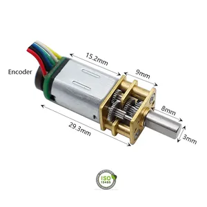 GM12-N20 Spur Geared DC Motor With Encoder 3.6v-12v 50:1 100:1 thumbnail-1