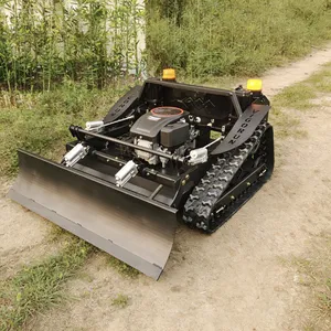 VTLM800 Self Propelled Industrial Remote Controlled Crawler Slope Mower 4-Stroke Gasoline Brush Cutter Snow Blade Intelligent thumbnail-1