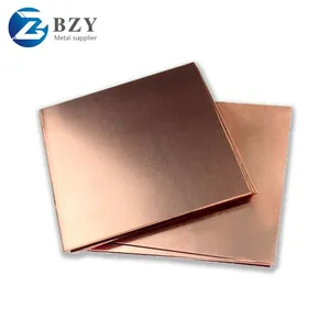 Factory Price Pure Copper Plate Sheets 1mm-3mm Thickness Bright Surface T1 T2 T3 Brass Plate for Industrial & Decorative thumbnail-2