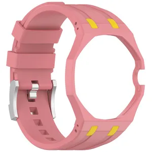 Sport Soft Rubber Silicone Watch Wristband Quick Release Watch Strap thumbnail-4