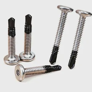 Drilling Screw for Metal Roofing Steel Framing Hex Head With EPDM Washer C1022A Carbon Steel Fast Drilling thumbnail-1