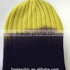 Custom Space Dye Novelty Knitted Slouch Beanie Hat With Soft Handfeel thumbnail-3