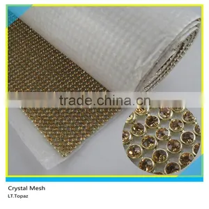 Hotfix Rhinestone Mesh Ss16 4mm Olivine Crystal Black Base thumbnail-3