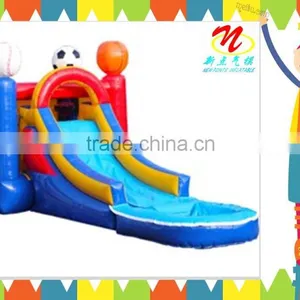 Inflatable Combo Bouncer With Pool Slide thumbnail-1