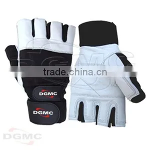 Leather Padded Weightlifting Gloves thumbnail-1