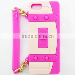 Lovely Silicone Handbag Cases For IPhone5 5s ,China Factory Cheap Silicone Handbag Cases thumbnail-1