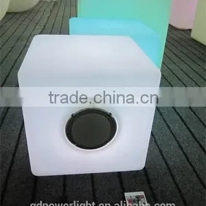 Fashion Rechargeable LED Cube With Bluetooth Speaker thumbnail-2
