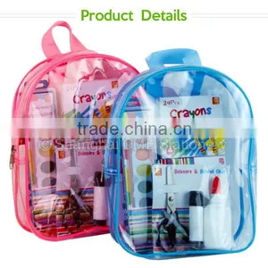 Study Set Pvc Transparent School Bags for Kids thumbnail-4