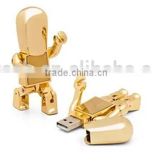 2016 High Speed Good Quality Promotional Gift Metal Robot USB Flash Drive 8GB thumbnail-4